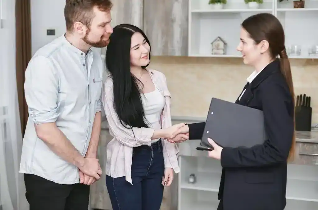 insurance discussion with clients